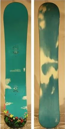 Burton Supermodel fifty six (156cm) 1996/97年モデル:トップデッキ(左)とベース(右)