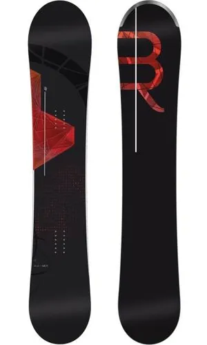Salomon Burner 163cm 2012/2013年モデル（左：トップデッキ、赤いグラフィック／右：ベース、白いロゴ）